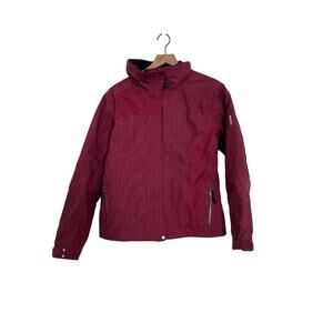 Nils Womens Red Burgundy Winter Ski Jacket Thermore Recco Technology Size 6